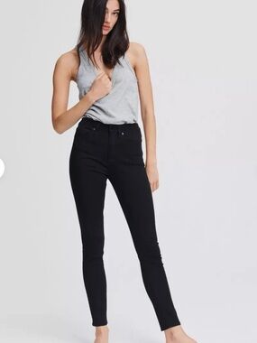 rag & bone black “Nina High Rise” denim jeans